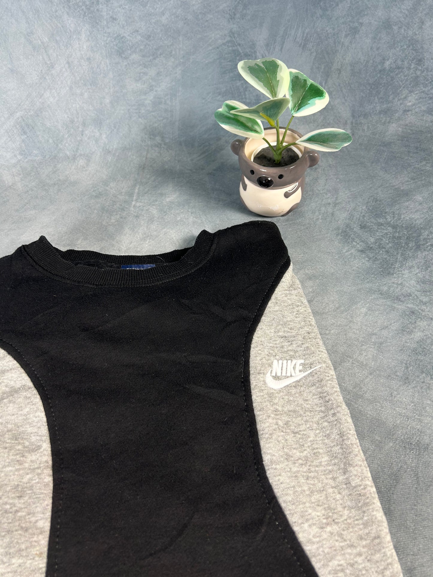 Nike Rework Sweater (Size M-L schwarz grau)