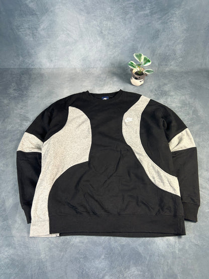 Nike Rework Sweater (Size M-L schwarz grau)